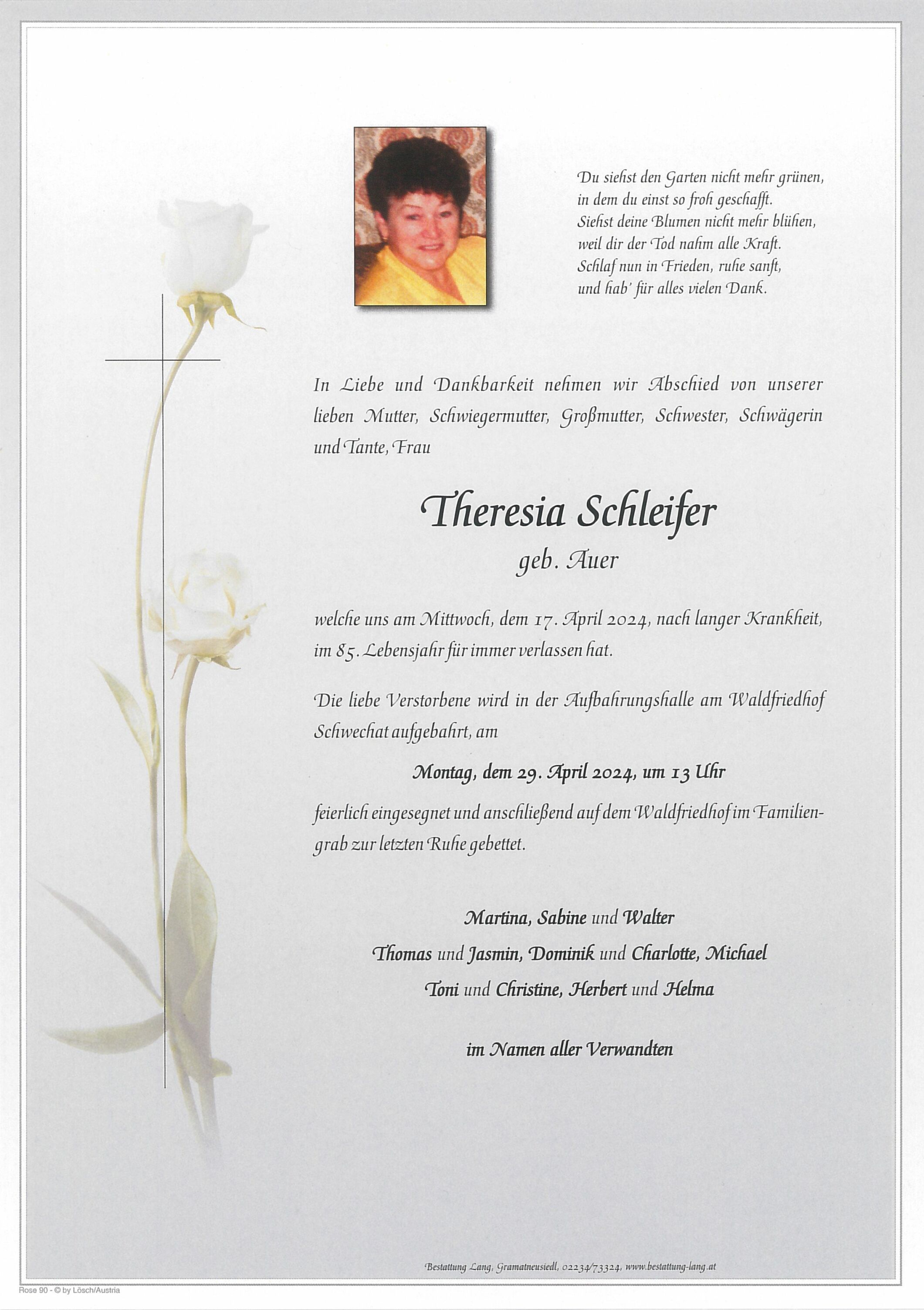 Schleifer Theresia